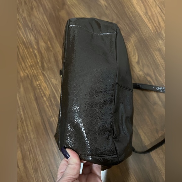 Vintage Coach Brown Patent Leather Shoulder Bag - Picture 7 of 14